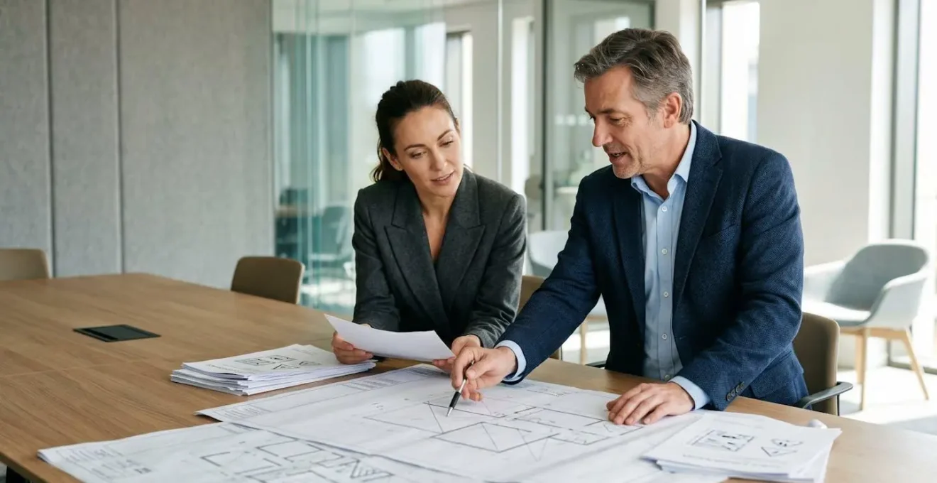 Professional business risk assessment consultation with detailed documentation review