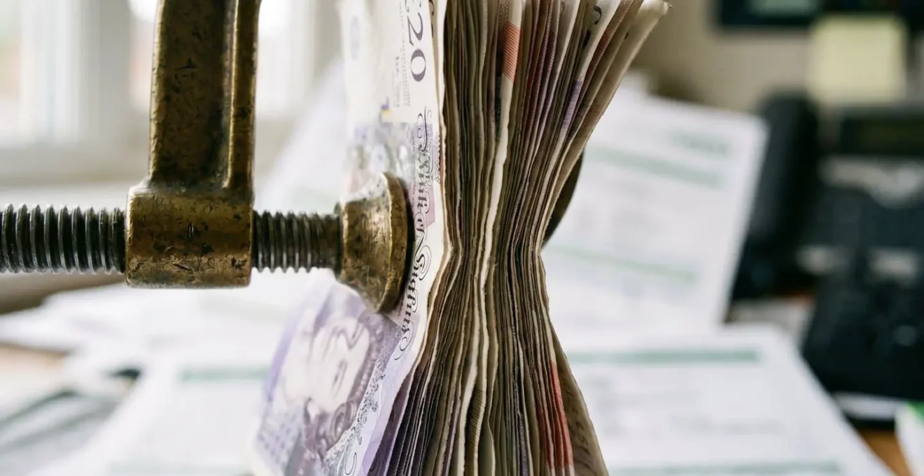 Macro detail showing the financial strain and cash flow pressure created by insurance excess payments before settlement
